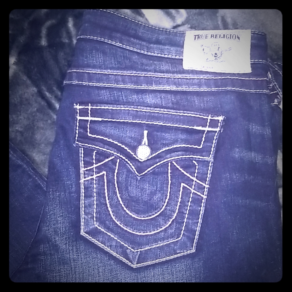 True Religion Skinnies with Swarovski Detailing